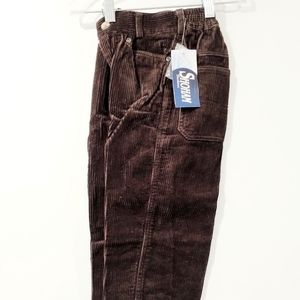 NWT Shoham Pants Corduroy Trousers Brown